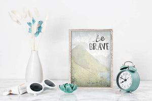 Be Brave - Mini Framed Canvas-Mini Framed Canvas-Jack and Jill Boutique