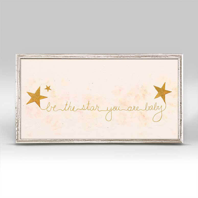 Be The Star You Are - Mini Framed Canvas-Mini Framed Canvas-Jack and Jill Boutique