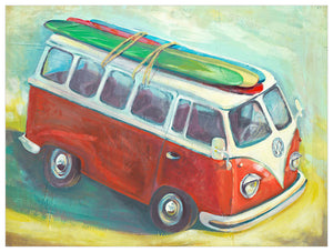 Beach Bus Wall Art-Wall Art-Jack and Jill Boutique