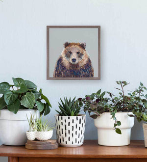 Bear Hug - Mini Framed Canvas-Mini Framed Canvas-Jack and Jill Boutique