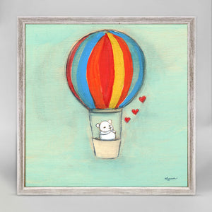Bear Sends Kisses - Mini Framed Canvas-Mini Framed Canvas-Jack and Jill Boutique