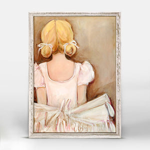 Beautiful Ballerina - Blonde Mini Framed Canvas-Mini Framed Canvas-Jack and Jill Boutique