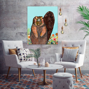 Beaver With Gold Tooth Wall Art-Wall Art-Jack and Jill Boutique