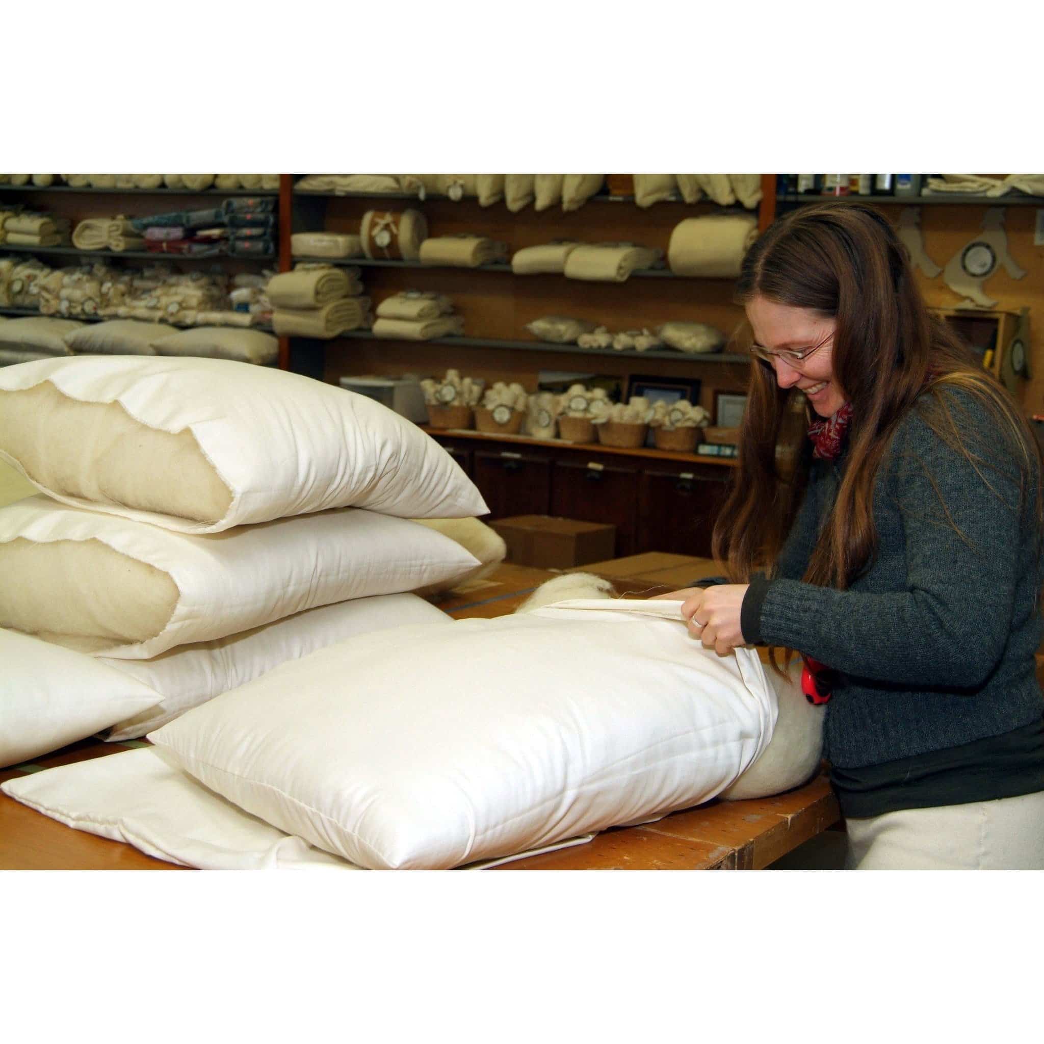 Wool-Filled Bed Pillows - Holy Lamb Organics