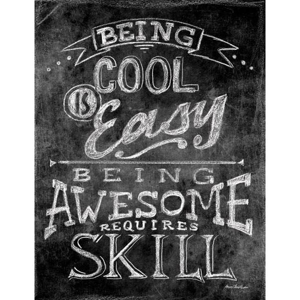 Being Cool is Easy | Science Art Collection | Canvas Art Prints-Canvas Wall Art-Jack and Jill Boutique