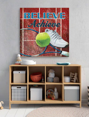 Believe, Achieve - Tennis Wall Art-Wall Art-Jack and Jill Boutique
