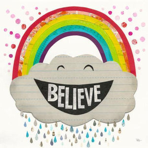 Believe Rainbow | Canvas Wall Art-Canvas Wall Art-Jack and Jill Boutique