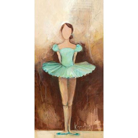 Belle of the Ballet - Green | Canvas Wall Art-Canvas Wall Art-Jack and Jill Boutique