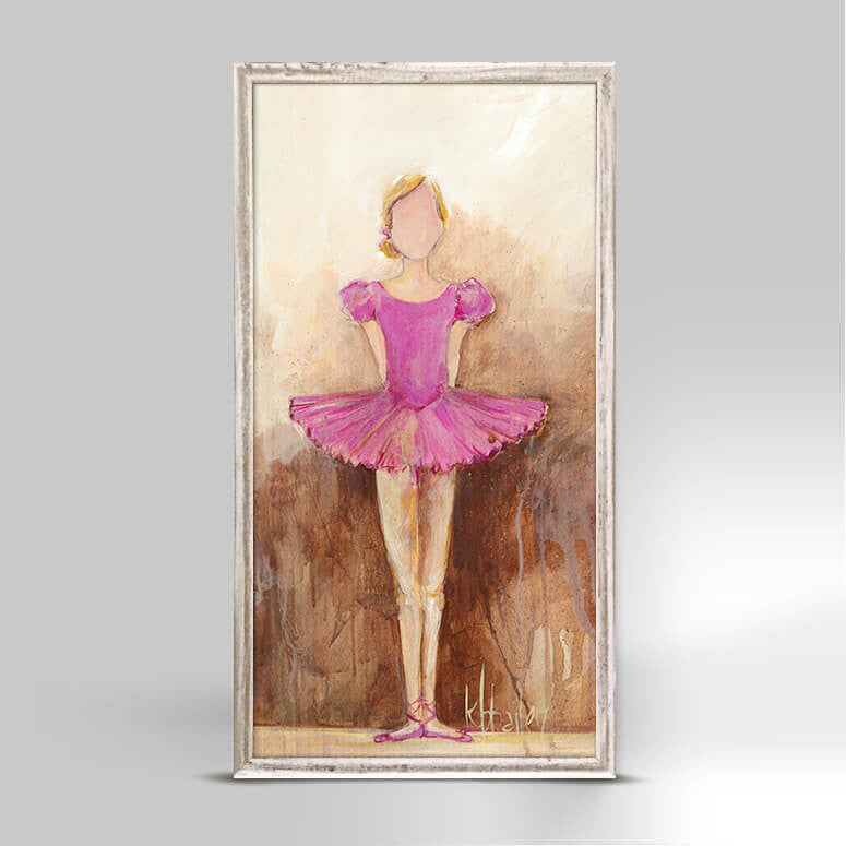 Belle of the Ballet - Pink Mini Framed Canvas-Mini Framed Canvas-Jack and Jill Boutique
