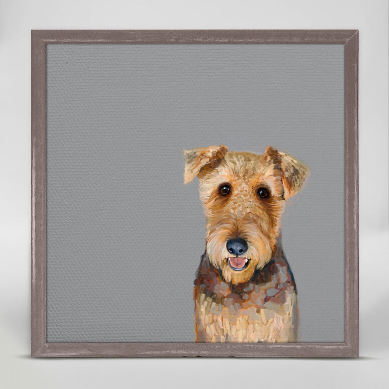 Best Friend - Airedale Terrier Mini Framed Canvas-Mini Framed Canvas-Jack and Jill Boutique