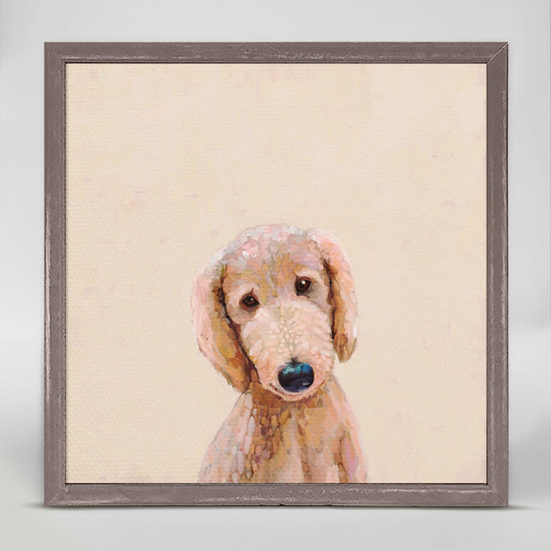Best Friend - Apricot Poodle Mini Framed Canvas-Mini Framed Canvas-Jack and Jill Boutique