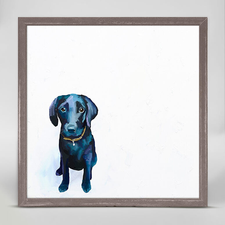 Best Friend - Baby Black Lab Mini Framed Canvas-Mini Framed Canvas-Jack and Jill Boutique