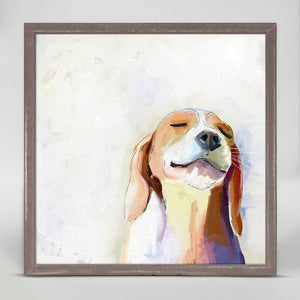 Best Friend - Beagle Grin Mini Framed Canvas-Mini Framed Canvas-Jack and Jill Boutique