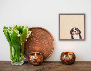 Best Friend - Bernese Pup Mini Framed Canvas-Mini Framed Canvas-Jack and Jill Boutique