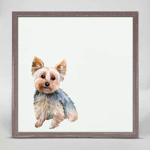 Best Friend - Bestie Yorkie Mini Framed Canvas-Mini Framed Canvas-Jack and Jill Boutique