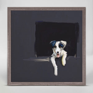 Best Friend - Border Collie Puppy Mini Framed Canvas-Mini Framed Canvas-Jack and Jill Boutique