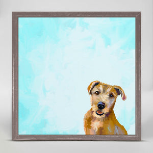 Best Friend - Brown Dog Mini Framed Canvas-Mini Framed Canvas-Jack and Jill Boutique