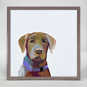 Best Friend - Brown Lab Mini Framed Canvas-Mini Framed Canvas-Jack and Jill Boutique