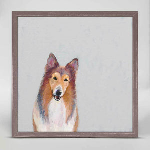 Best Friend - Collie Mini Framed Canvas-Mini Framed Canvas-Jack and Jill Boutique