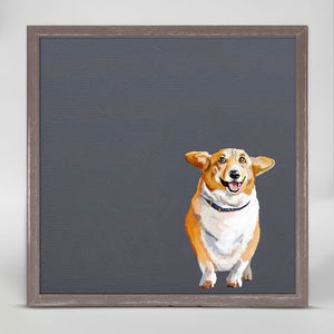 Best Friend - Corgi Mini Framed Canvas-Mini Framed Canvas-Jack and Jill Boutique