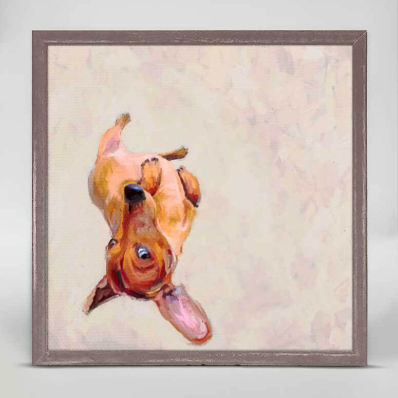 Best Friend - Doxie Roll Mini Framed Canvas-Mini Framed Canvas-Jack and Jill Boutique