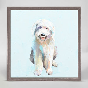Best Friend - English Sheep Dog Mini Framed Canvas-Mini Framed Canvas-Jack and Jill Boutique