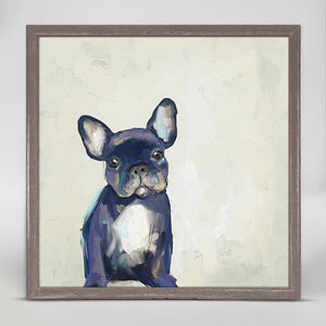 Best Friend - Frenchie Pup Mini Framed Canvas-Mini Framed Canvas-Jack and Jill Boutique