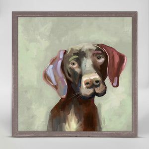 Best Friend - German Short-Haired Pointer Mini Framed Canvas-Mini Framed Canvas-Jack and Jill Boutique