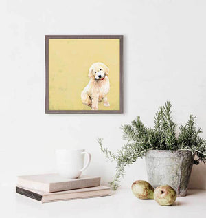 Best Friend - Golden Doodle Mini Framed Canvas-Mini Framed Canvas-Jack and Jill Boutique