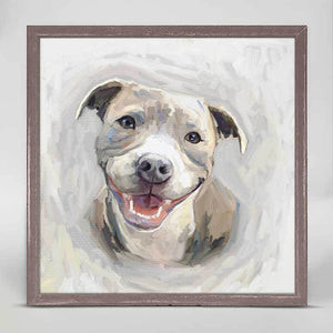 Best Friend - Pit Bull 3 Mini Framed Canvas-Mini Framed Canvas-Jack and Jill Boutique