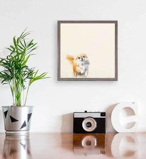 Best Friend - Pomeranian Mini Framed Canvas-Mini Framed Canvas-Jack and Jill Boutique