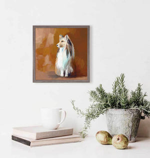 Best Friend - Shetland Sheepdog Mini Framed Canvas-Mini Framed Canvas-Jack and Jill Boutique