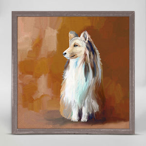Best Friend - Shetland Sheepdog Mini Framed Canvas-Mini Framed Canvas-Jack and Jill Boutique