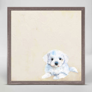 Best Friend - Shih Tzu Puppy Mini Framed Canvas-Mini Framed Canvas-Jack and Jill Boutique
