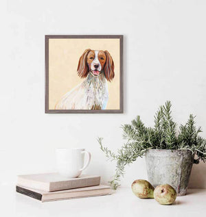Best Friend - Springer Spaniel Mini Framed Canvas-Mini Framed Canvas-Jack and Jill Boutique