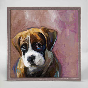 Best Friend - The Look Boxer Mini Framed Canvas-Mini Framed Canvas-Jack and Jill Boutique
