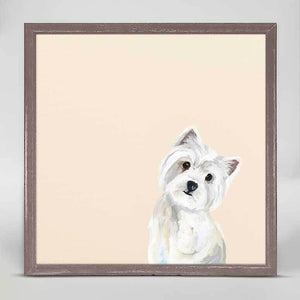 Best Friend - Westie Mini Framed Canvas-Mini Framed Canvas-Jack and Jill Boutique