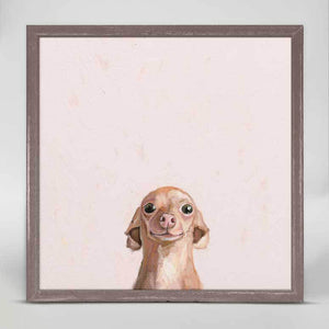 Best Friend - Wide Eyed Chihuahua Mini Framed Canvas-Mini Framed Canvas-Jack and Jill Boutique