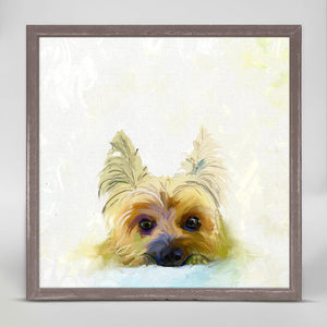 Best Friend - Yorkie Mini Framed Canvas-Mini Framed Canvas-Jack and Jill Boutique