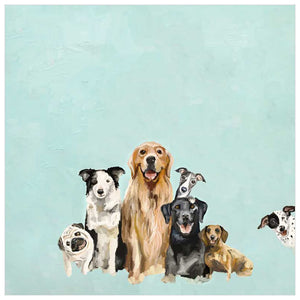 Best Friends - Puppy Pack - Aqua Wall Art-Wall Art-Jack and Jill Boutique