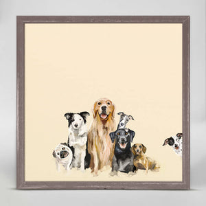 Best Friends - Puppy Pack Mini Framed Canvas-Mini Framed Canvas-Jack and Jill Boutique