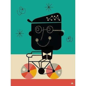 Bicycle Man | Canvas Wall Art-Canvas Wall Art-Jack and Jill Boutique