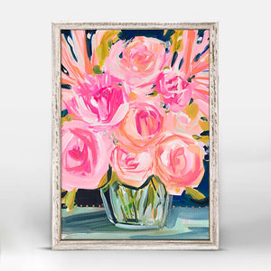 Big Roses Mini Framed Canvas-mini framed canvas-Jack and Jill Boutique
