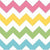 Big Zig Zag in Rainbow Fabric by the Yard | 100% Cotton-Fabric-Jack and Jill Boutique