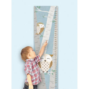 Birchwood Owl - Blue Growth Charts-Growth Charts-Jack and Jill Boutique