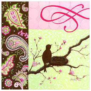 Bird with Nest Wall Art-Wall Art-Jack and Jill Boutique
