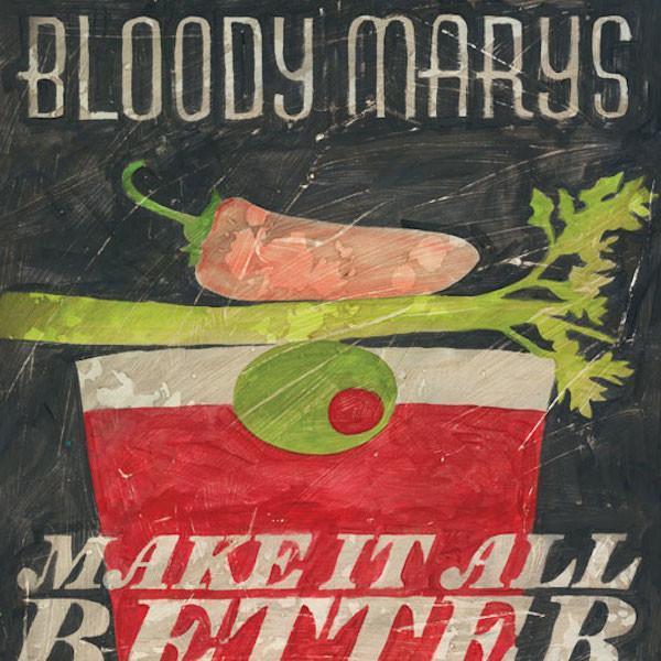 Bloody Marys Make it all Better | Happy Hour Art Collection | Canvas Art Prints-Canvas Wall Art-Jack and Jill Boutique