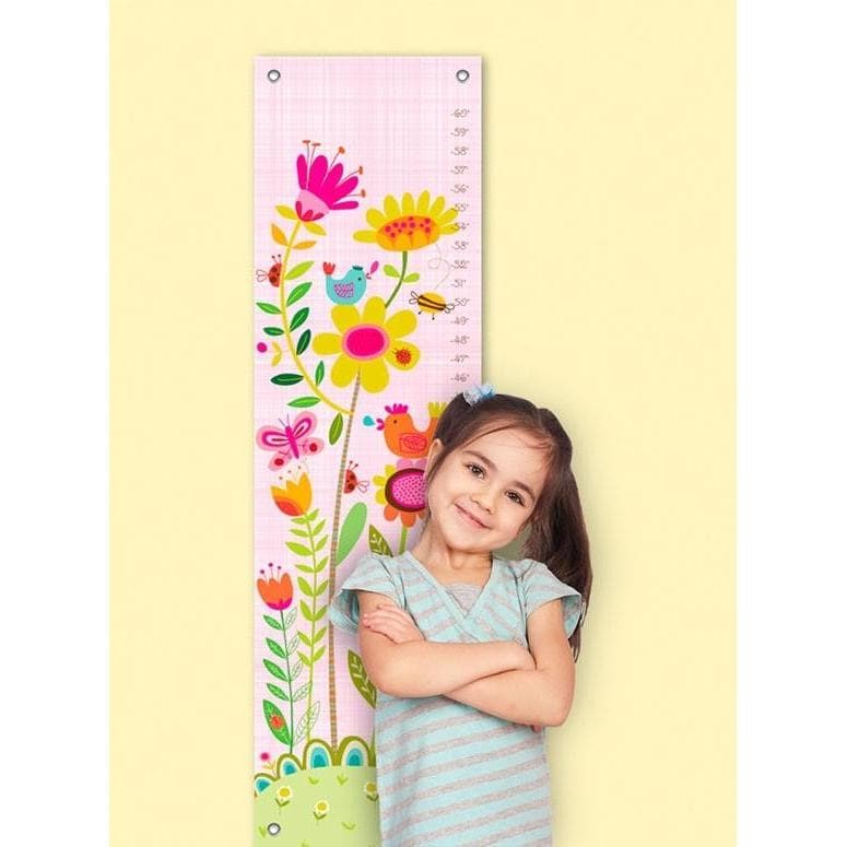 Bloomin' Birdies - Pink & White Growth Charts-Growth Charts-Jack and Jill Boutique