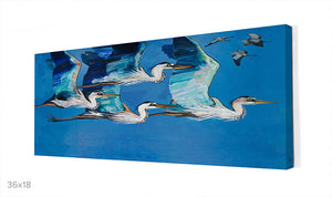 Blue Herons Flight Wall Art-Wall Art-Jack and Jill Boutique
