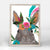 Boho Hare - Mini Framed Canvas-Mini Framed Canvas-Jack and Jill Boutique